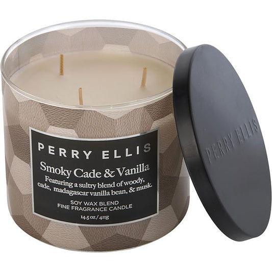 Perry Ellis Smoky Cade & Vanilla Scented Candle